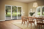 Dining room with Marvin Signature Ultimate Outswing French Door
