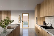 Kitchen with Marvin Signature Ultimate Inswing Door