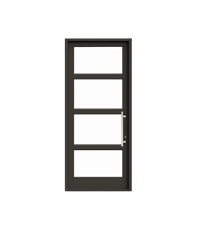 Interior product shot of the Marvin Signature Coastline Outswing French Entry Door with Bronze Finish