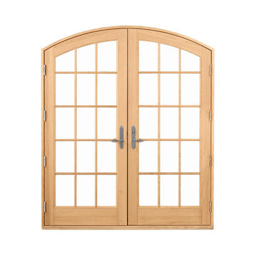 Signature Ultimate Inswing French Door Arch Top Interior View